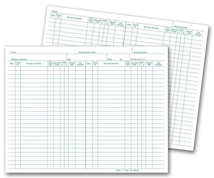 20597 Dental Service Records 10 x 7 3/4" QTY 250
