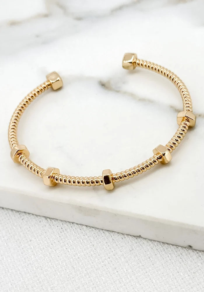 Adjustable Love Bolt And Screw Bangle (2 Colours)