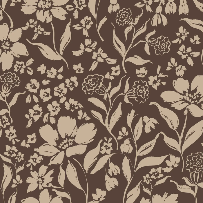 Anemone and Bluebells (Brown)
