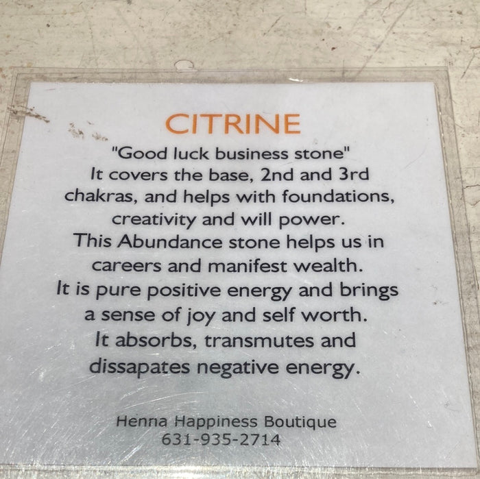Citrine pendent