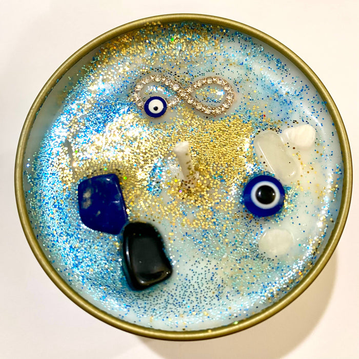 Evil Eye Tin Candle
Spruce & Lavender Scent
4 oz
Soy/Vegan