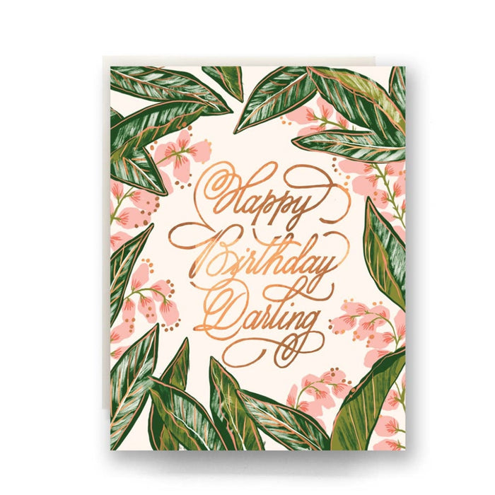Ginger Blossom Birthday Card Cards