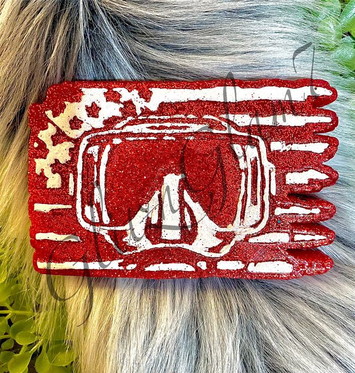 Scuba Mask Flag Silicone Mold