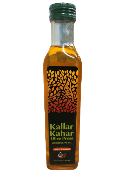 KK Virgin Olive Oli (Chilli & Garlic)250ml - TAYYIB - Kallar Kahar - Lahore