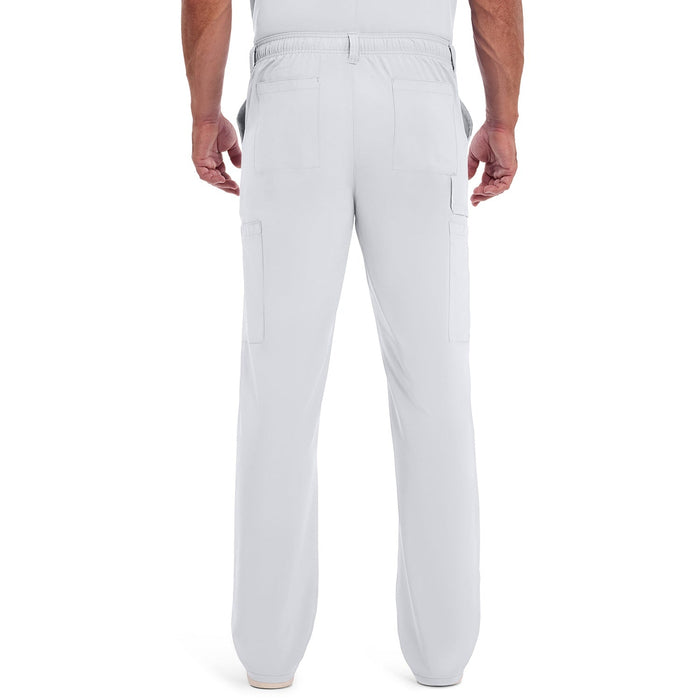 Men's EDS Essentials Natural Rise Drawstring Scrub Pant - White - 2
