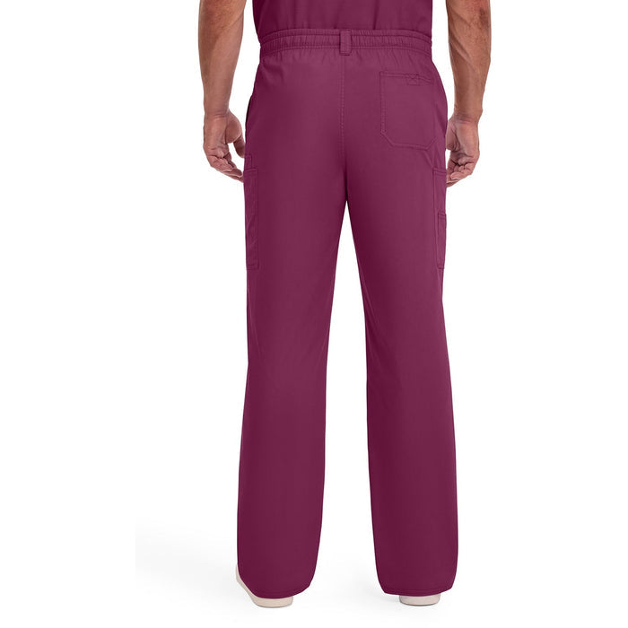 Men's EDS Signature Zip Fly Pull-On Scrub Pant - Wine - 2