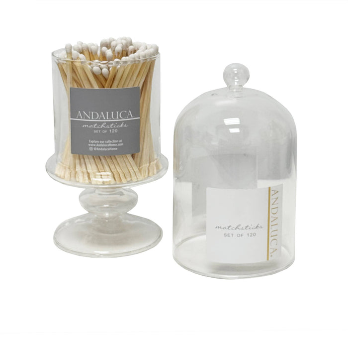 Pedestal Cloche with Matches