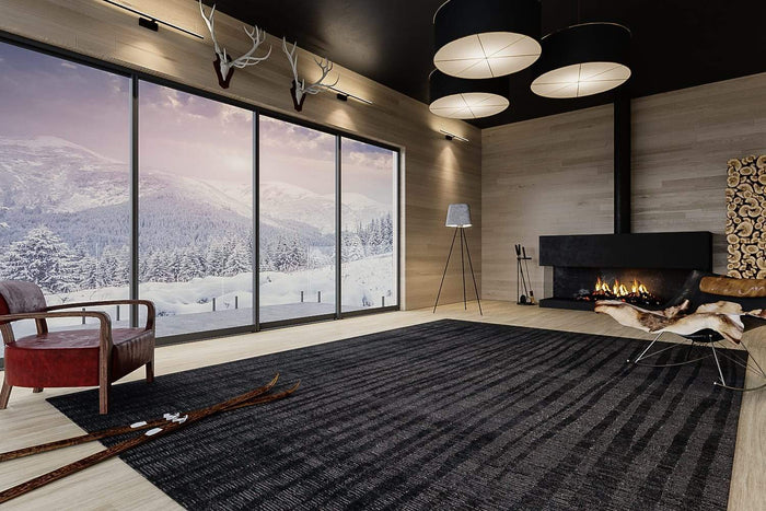 RAYS CHARCOAL Product Tufenkian Artisan Carpets Lifestyle room-image