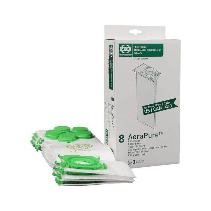 SEBO Bags X/C/370 8pk - BestVacuum.com