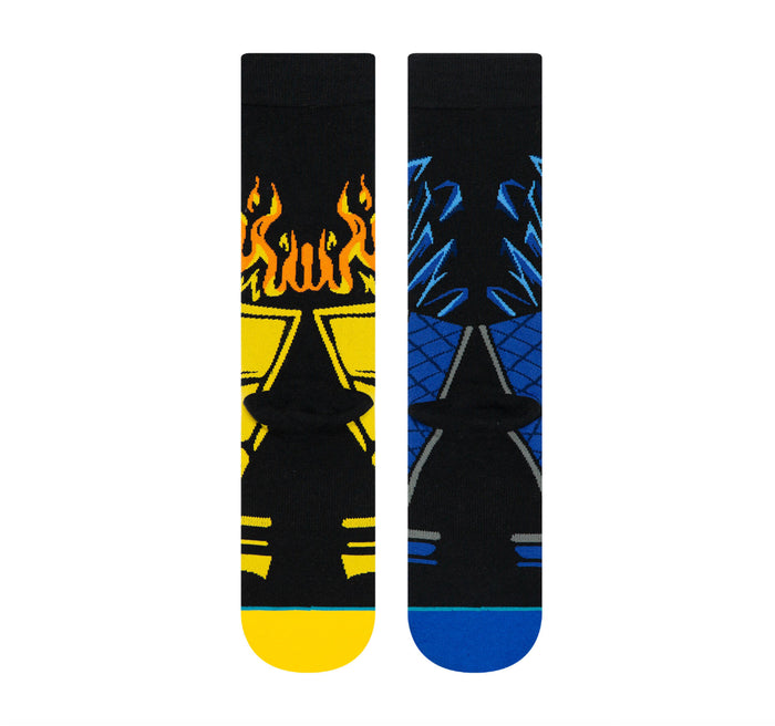 Stance Classic Crew Socks in Sub Zero VS Scorpion - Stance - On The EDGE