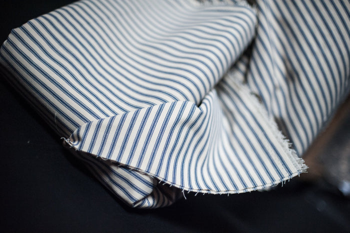 Ticking Blue Extra Wide Cotton | Merchant & Mills