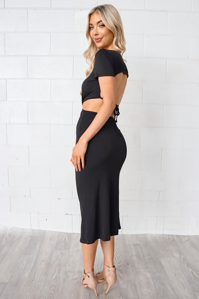 Viridian Dress - Black - Runway Goddess