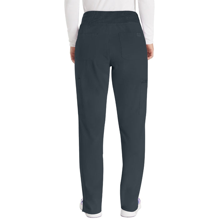 Women's EDS Essentials Natural Rise Tapered Leg Pull-On Scrub Pant - Pewter - 2