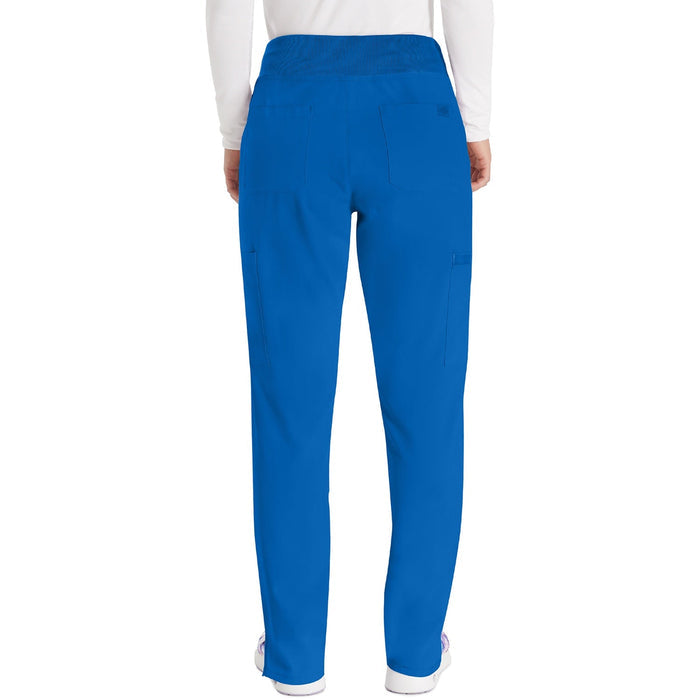 Women's EDS Essentials Natural Rise Tapered Leg Pull-On Scrub Pant - Royal - 2