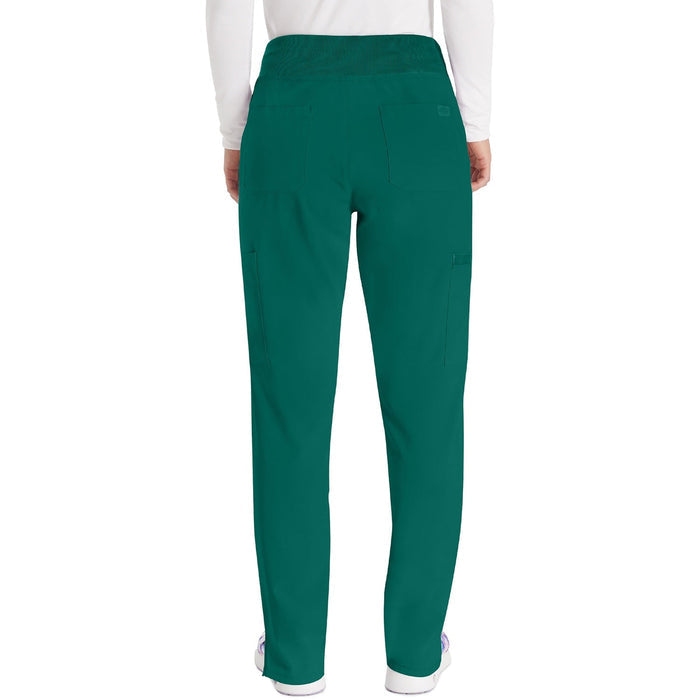 Women's EDS Essentials Natural Rise Tapered Leg Pull-On Scrub Pant - Hunter Green - 2
