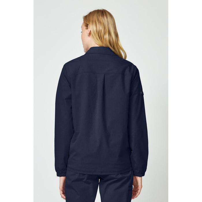 Women's Forge Snap Front Scrub Jacket - Navy - 2