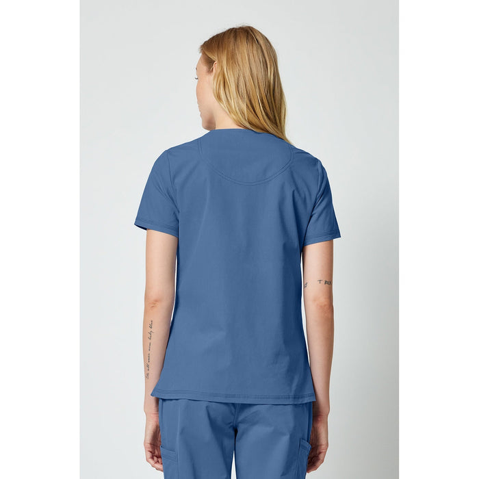 Women's Forge V-Neck Scrub Top - Vintage Blue - 2