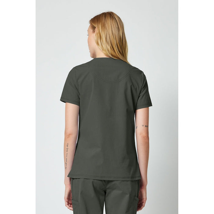 Women's Forge V-Neck Scrub Top - Olive - 2