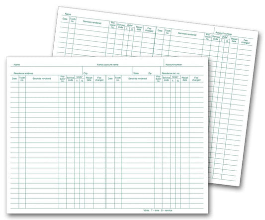 20597 Dental Service Records 10 x 7 3/4"  QTY 250