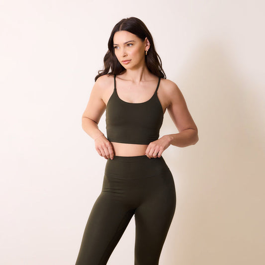 24/7 Revitalise Sports Bra - Deep Olive