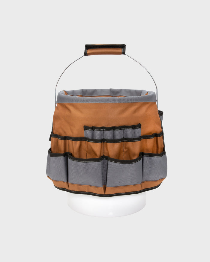 35 Pocket Bucket Organizer With Drill Holster