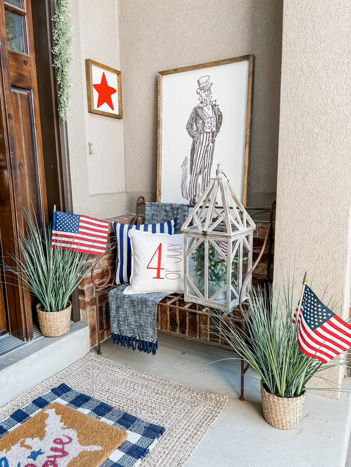 4th of July Pillow