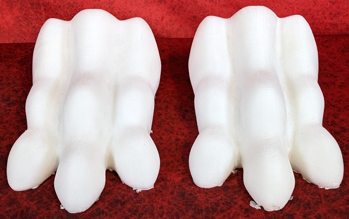 6.4" Wide Sergal/Reptile Small Foam Paw Set