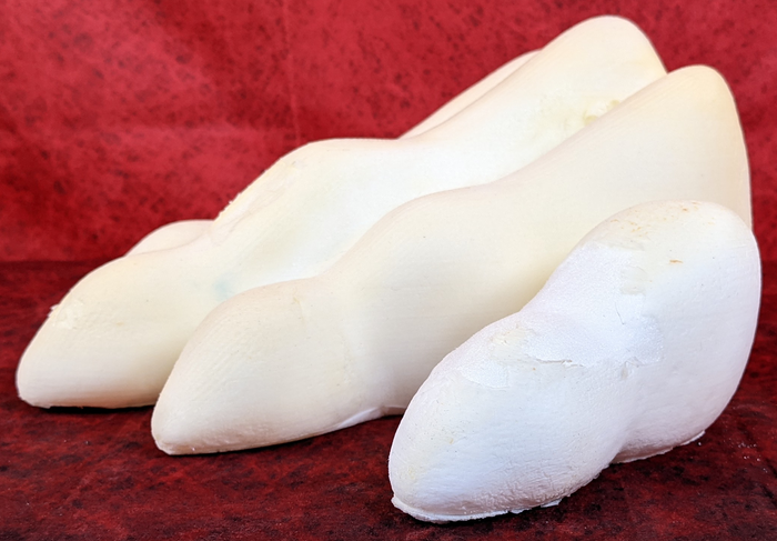 6.4" Wide Sergal/Reptile Small Foam Paw Set