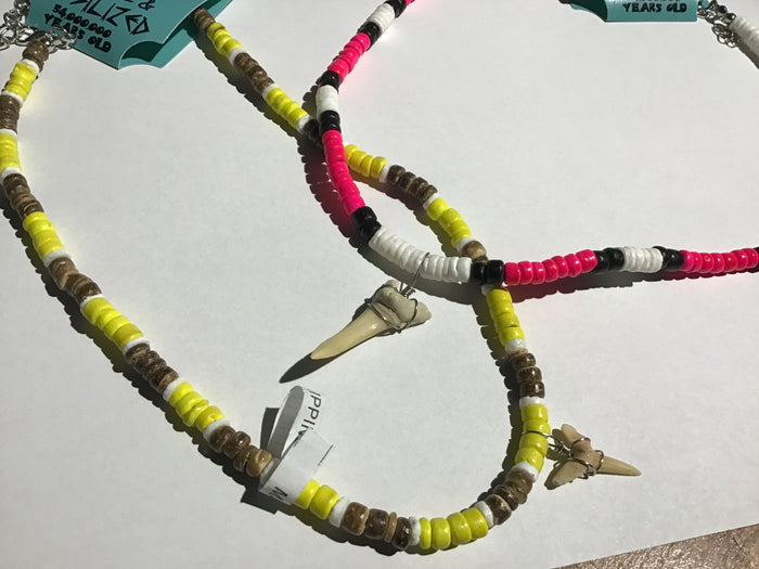 7-Piece Rock & MIneral Collection  -- FREE Bonus Genuine Fossil Shark Tooth Necklace