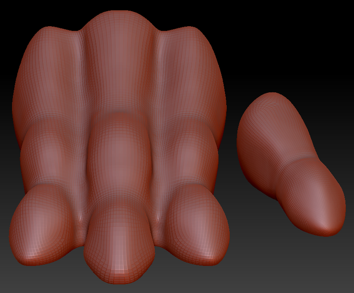 8.4" Wide Sergal/Reptile Large Foam Paw Set