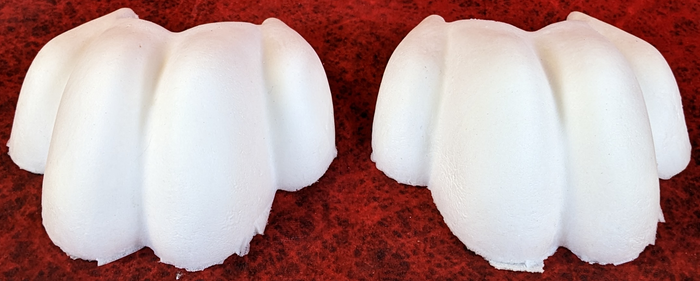 9.5" Wide 4-Toe Slim Large Foam Paw Set