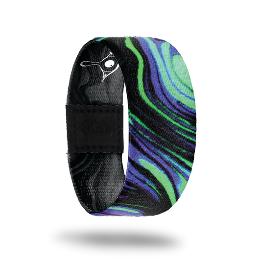 Amaze-Sold Out-ZOX - This item is sold out and will not be restocked. Black, neon green and purple swirls all over. Inside is all black and says Amaze.