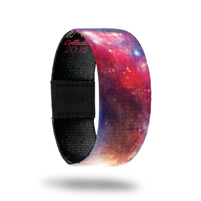 Antennae-Sold Out-ZOX - This item is sold out and will not be restocked. Space Nebula scenes with pink and purple. Inside is solid black and reads Antennae.