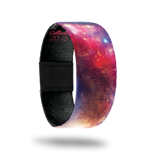 Antennae-Sold Out-ZOX - This item is sold out and will not be restocked. Space Nebula scenes with pink and purple. Inside is solid black and reads Antennae.