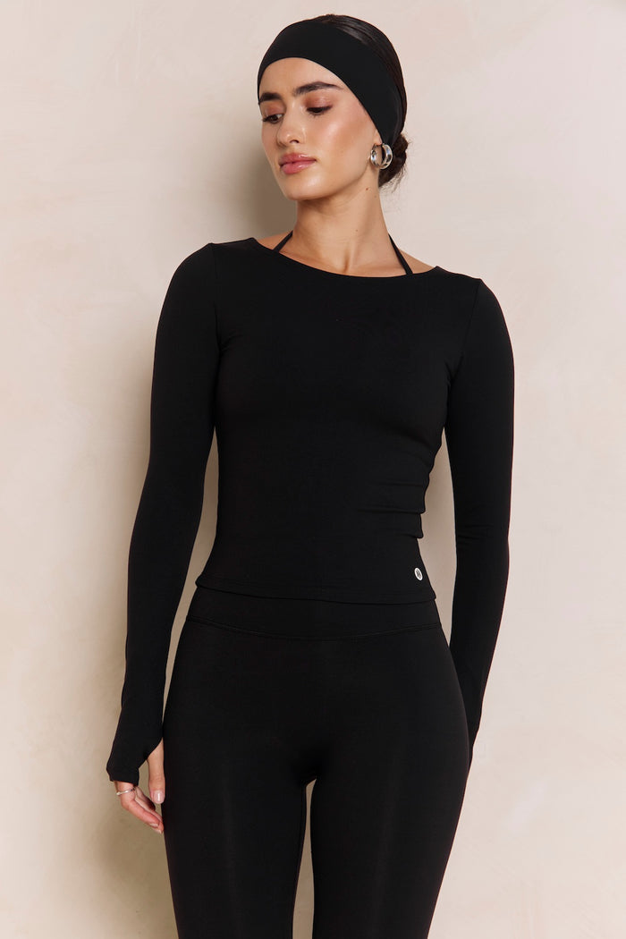 Astoria Airvíve Boat Neck Long Sleeve - Black