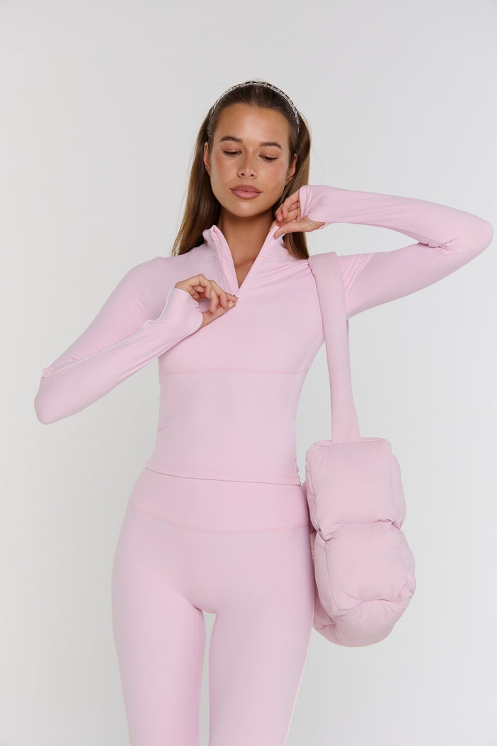 Astoria Airvíve Half Zip Jacket - Pink/Cream