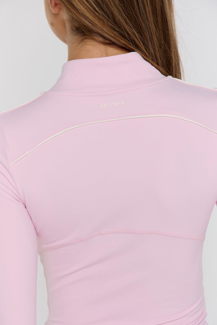 Astoria Airvíve Half Zip Jacket - Pink/Cream