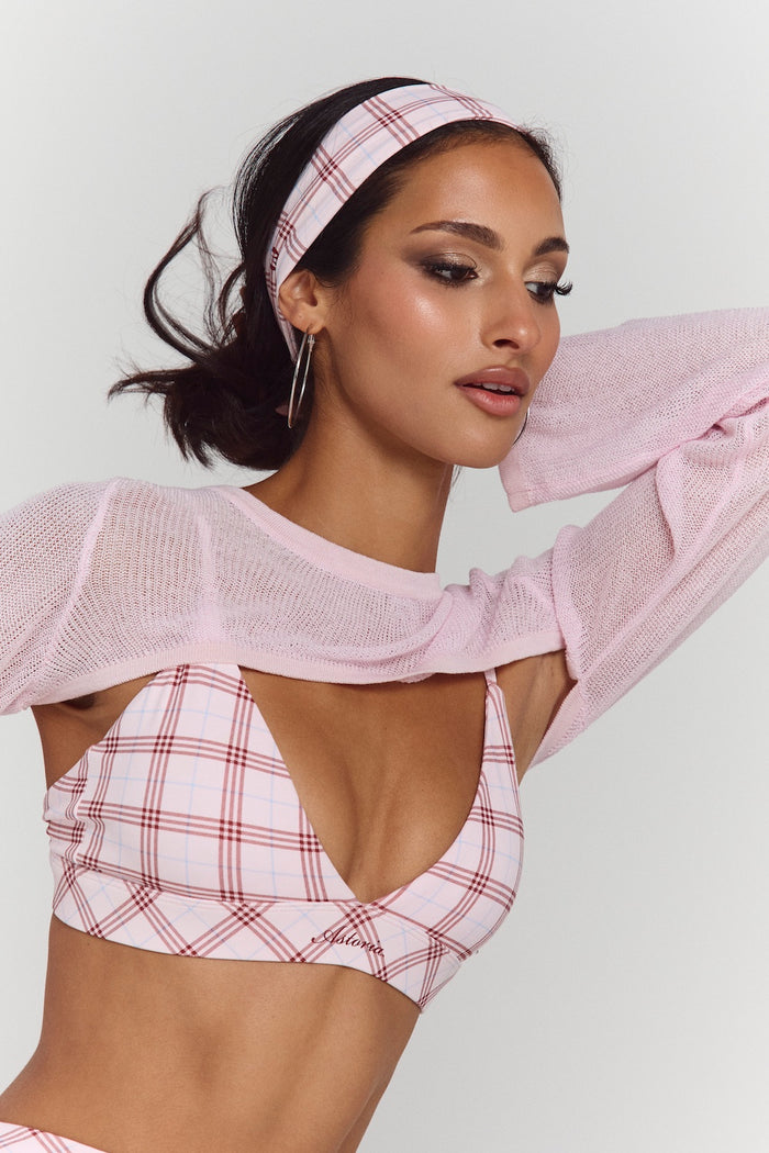 Astoria Airvíve Headband - Princess Pink Plaid