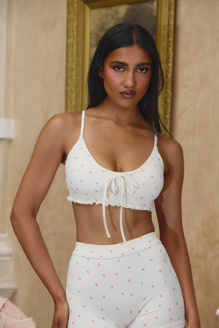 Astoria Airvíve Ruffle Sports Bra - Strawberry Crème
