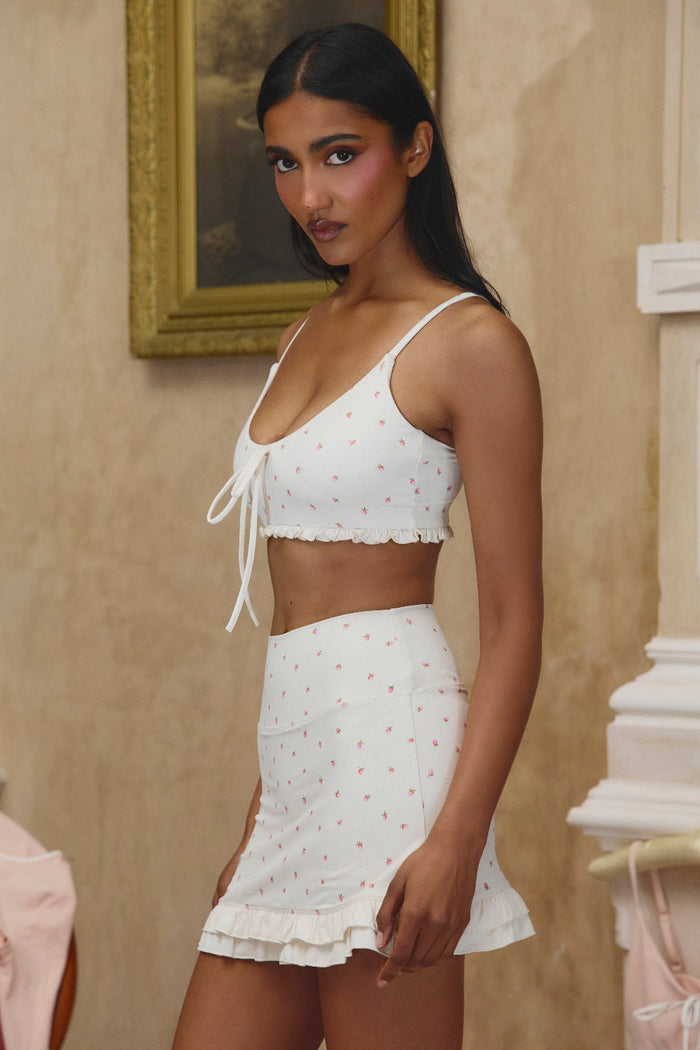 Astoria Airvíve Ruffle Sports Bra - Strawberry Crème