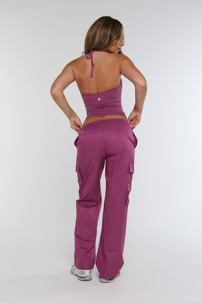 Astoria Airvíve Tie Halter Tank - Sugarplum