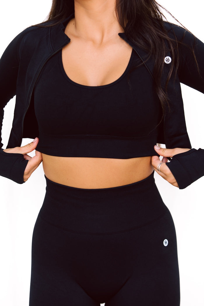 Astoria VELOCITY Seamless Zip Up - Black