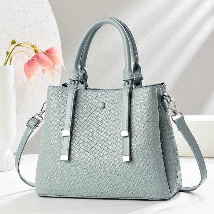 Baby Blue Woven Tote Bag