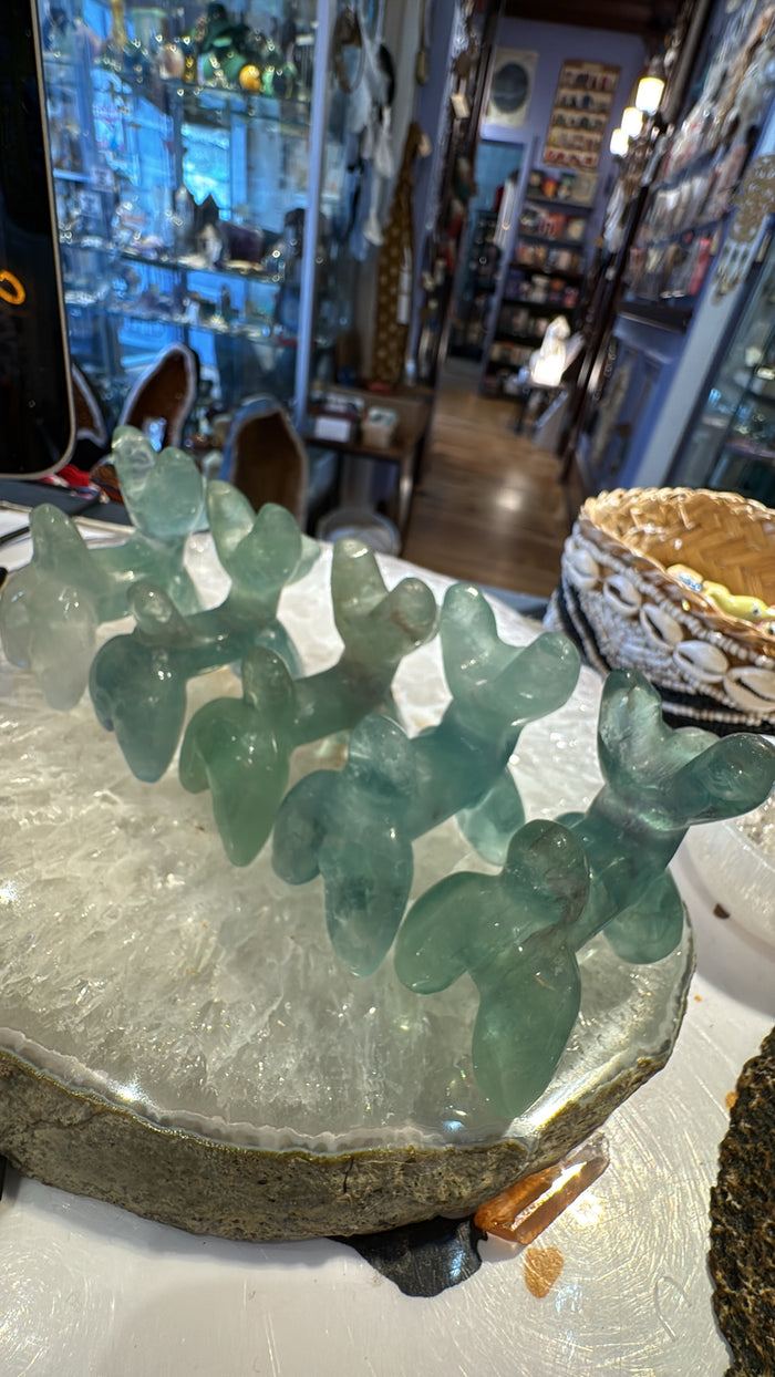 Balloon Dog Green Fluorite