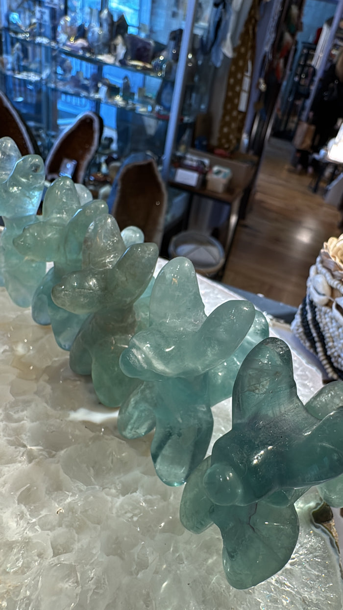 Balloon Dog Green Fluorite