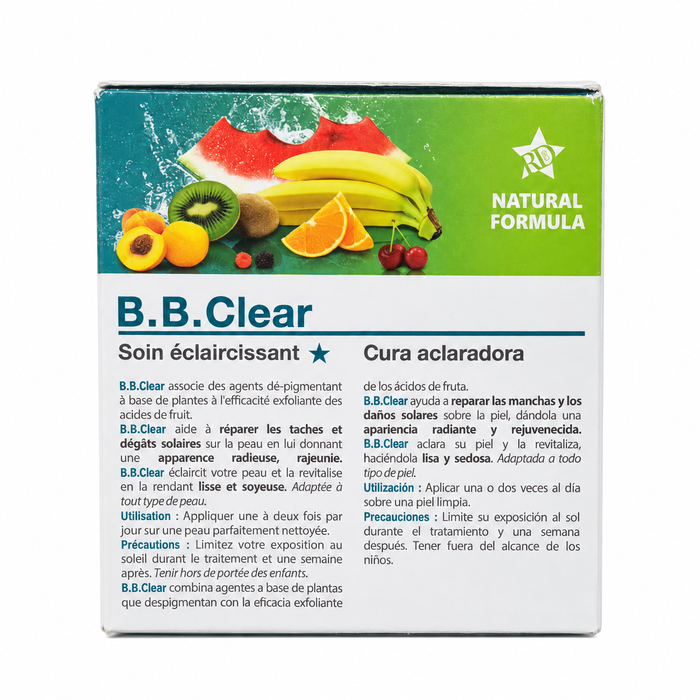 B.B Clear Cream 5-in-1 with Vitamin C in branded packaging, a radiance-boosting skincare cream designed to moisturize and promote smoother, brighter, and more even-looking skin.