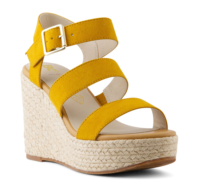 BC Footwear Snack Bar Espadrille Wedge Sandal - On The EDGE