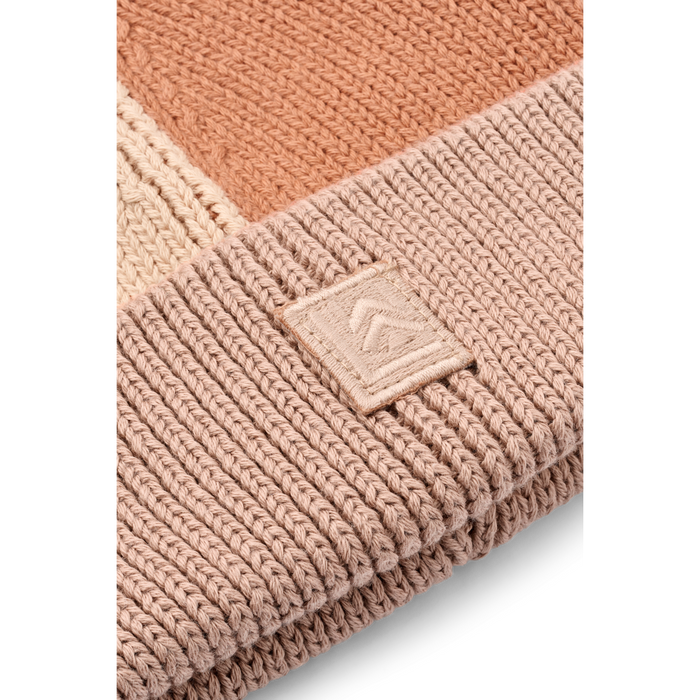 Liewood - Beanie Hat - Ezra - Organic Cotton - Pale Tuscany Mix - Details