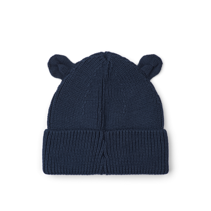 Liewood - Beanie Hat W/ Ears - Gina - Classic Navy - Back