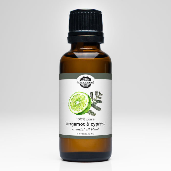 Rustic Strength - Essential Oil Blend | 1oz Amber Glass Vial | Bergamot & Cypress